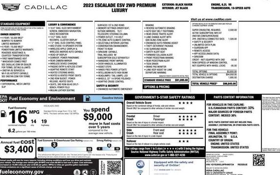 CADILLAC ESCALADE ESV 2023 1GYS3KKL8PR490724 image CADILLAC ESCALADE ESV 2023 1GYS3KKL8PR490724 image